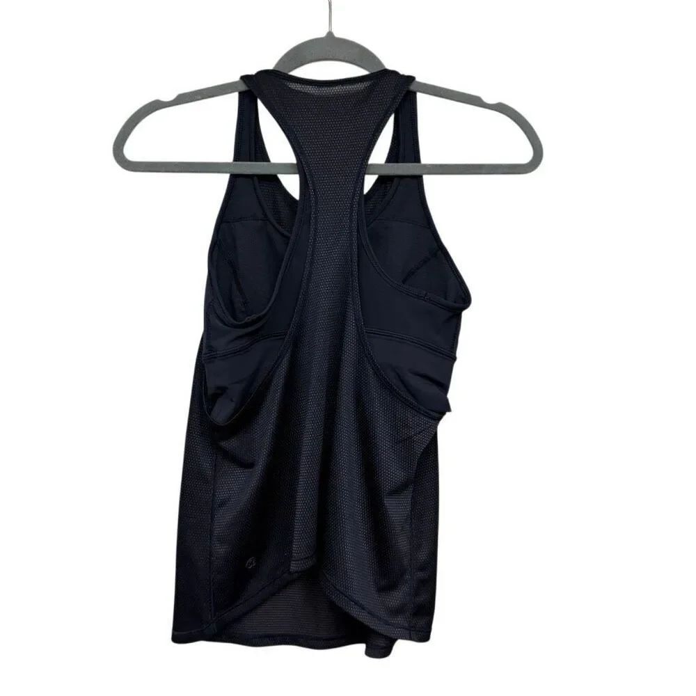 Lululemon combination sports bra navy blue tank size 4